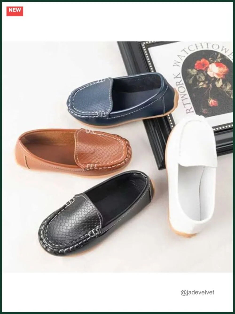 Boys Girls Loafers Dress Flats Slip-On Oxford Casual Mocc School Walking Boat